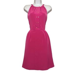 ATTENTION Dress Pink Sleeveless A-Line Gold Studded Medium